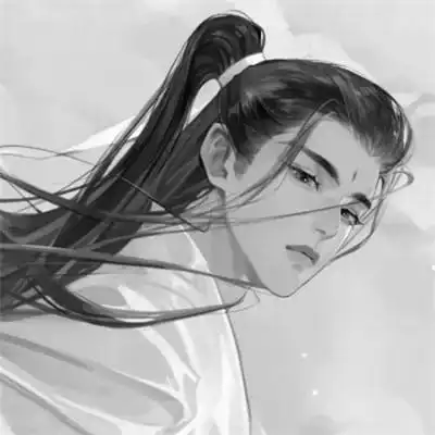 古风头像黑白男 高冷帅气的古风头像男仙风道骨黑白图片_男生动漫头像