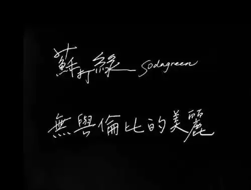 苏打绿 无与伦比的美丽mv用的什么字体