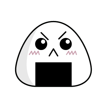 可爱三角饭团表情矢量素材