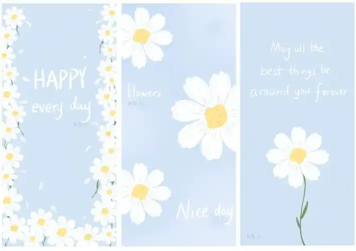 原创壁纸小雏菊清新壁纸