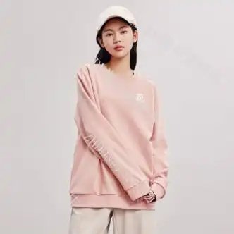 安踏(anta)套头秋季运动休闲中性卫衣男女同款简约百搭圆领长袖情侣运