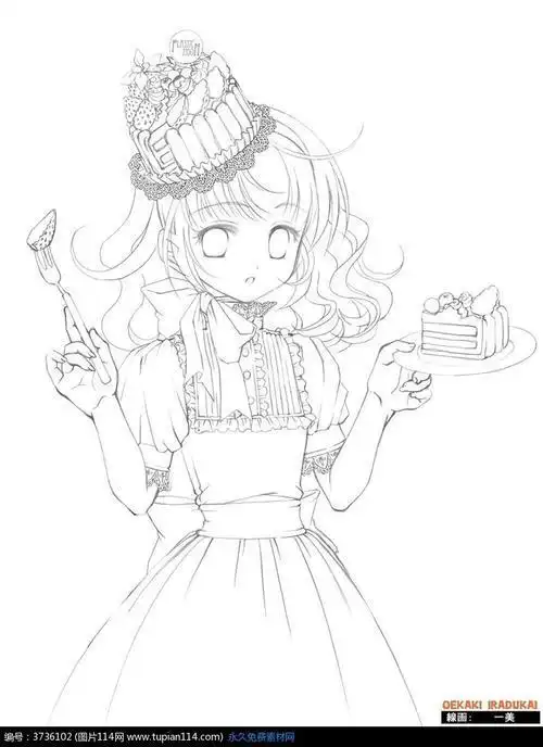 少儿简笔画简单人物线条画