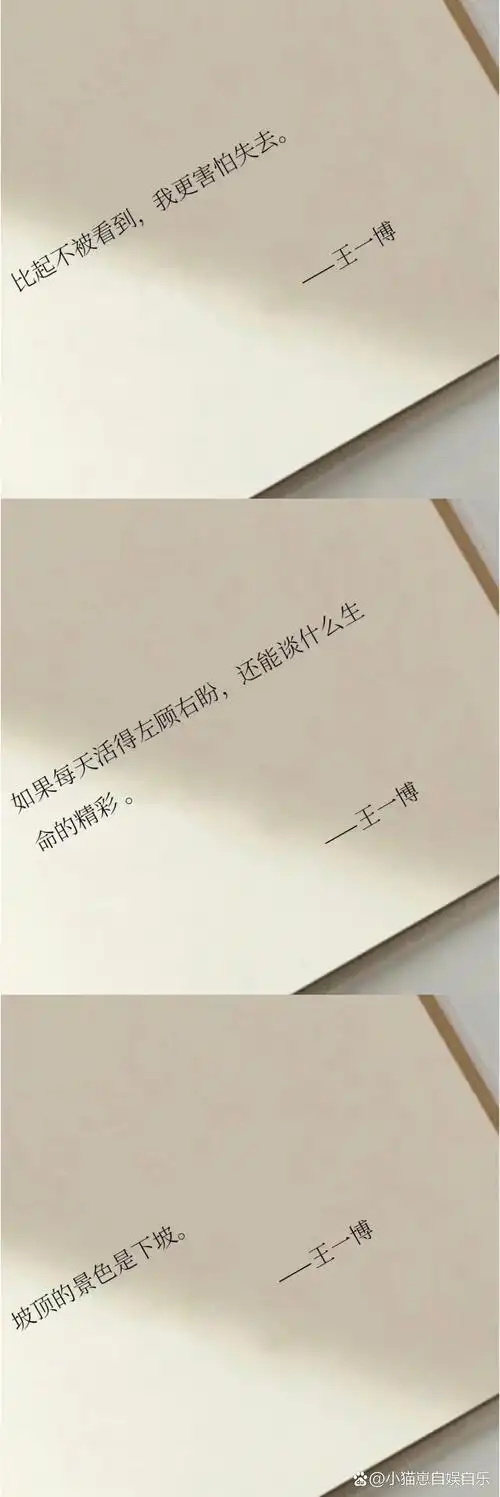 真情实感的语言最能打动人. #王一博语录# #王一博真诚男孩