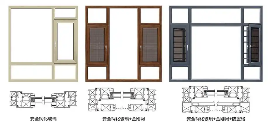 鑫鸿顺门窗新品上市,62断桥平开窗,美丽乡墅专用窗!