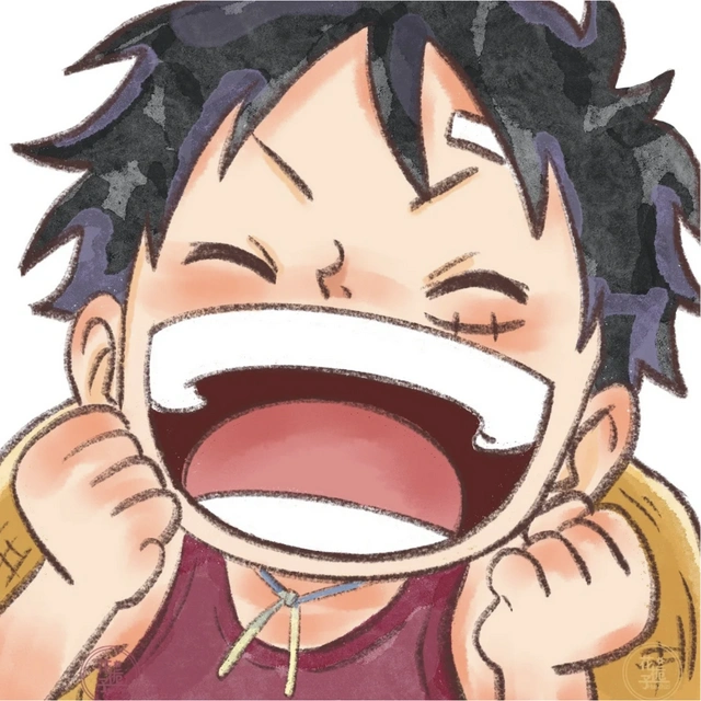 海贼王全员治愈笑容头像,生活就该大笑起来