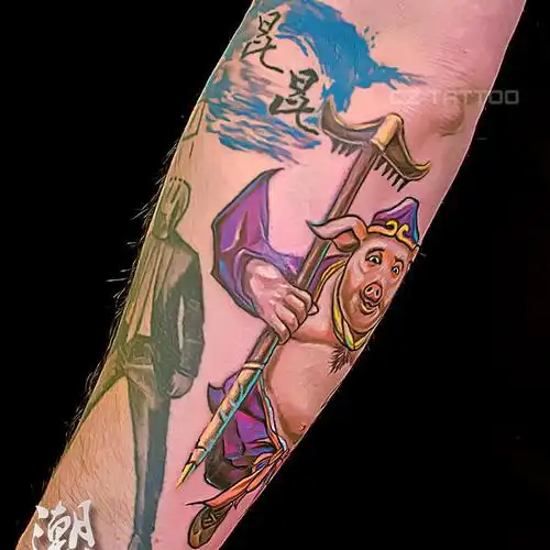 猪八戒 一位喜欢中国文化的美_纹身吧社区 - 纹身大咖