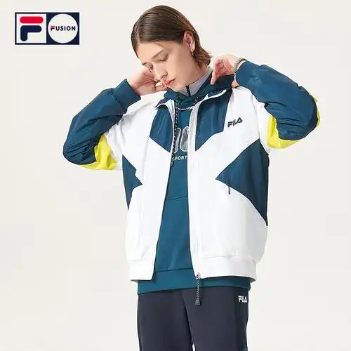 filafusion斐乐潮牌男子运动外套2021冬季新品时尚宽松立领夹克
