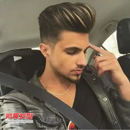 欧美潮男背头发型图片 undercut 头发后梳发型-大背头发型-帅哥发型网