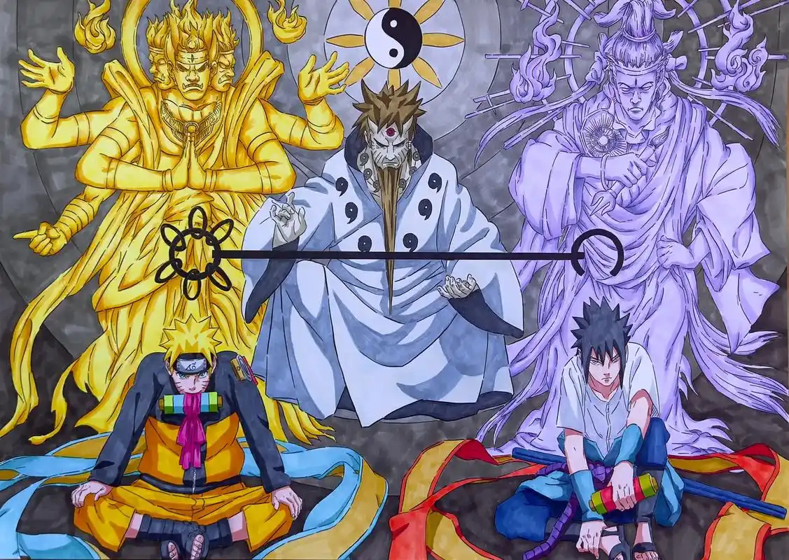 火影忍者:六道的传承 鸣人与佐助 阴阳.忍者大战的最后节点, - 抖音