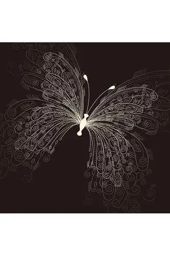 精美渐变蝴蝶矢量素材