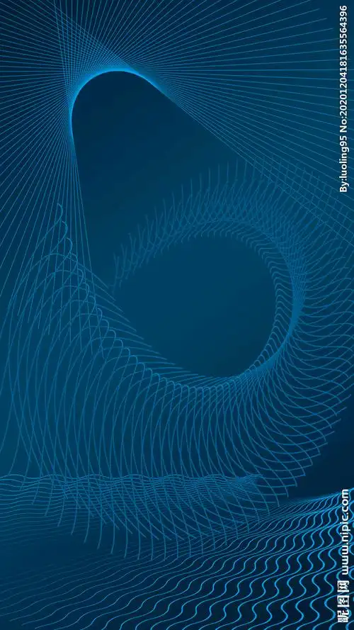蓝色科技风线条背景图片