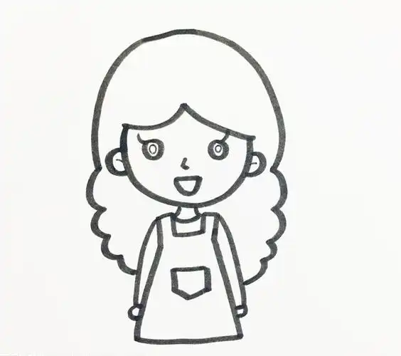 画一画漂亮的妈妈