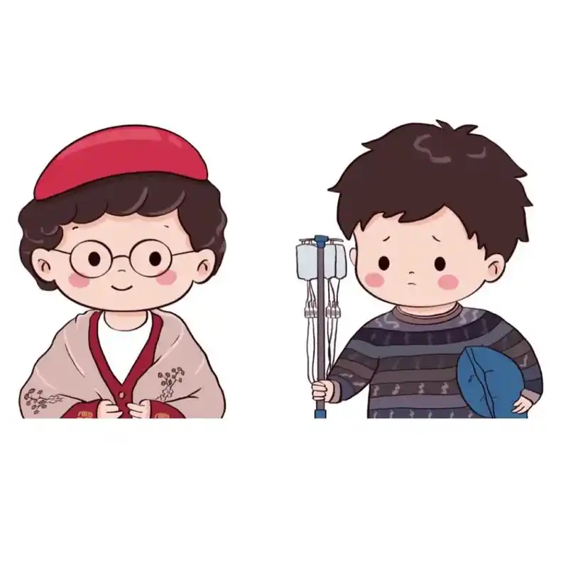 手绘春晚贾玲沈腾～#可爱情侣头像 #简笔画 #q版人物 # - 抖音