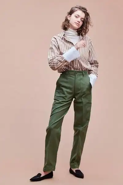 冬天军绿色裤子配什么上衣(军绿色裤子配什么上衣) - 浩迪网