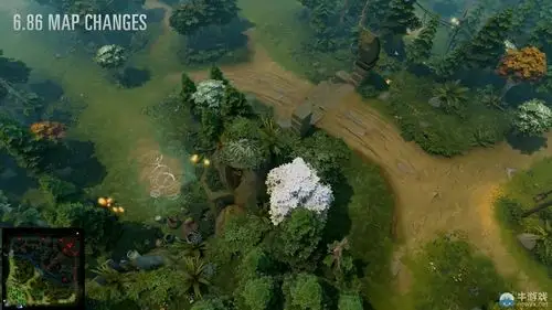 《dota2》6.86地图英雄改动演示 钻小树林新姿势