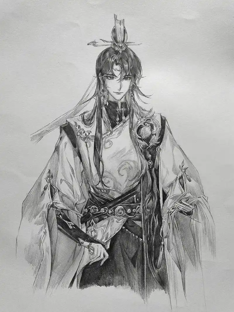 铅笔画 #临摹 #宣行琮 #古风 - 抖音