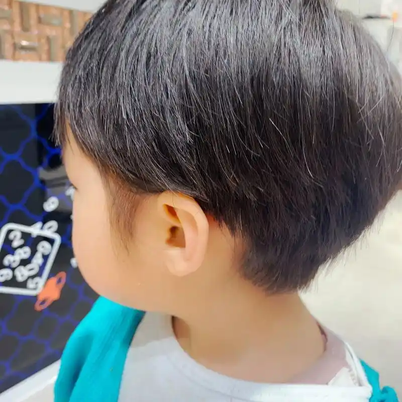 天热了给3岁宝宝的短发发型,这算不算翻车?
