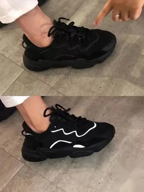 新款ozweego易烊千玺男鞋女鞋三叶草跑步鞋黑武士休闲风老爹鞋白黄橙