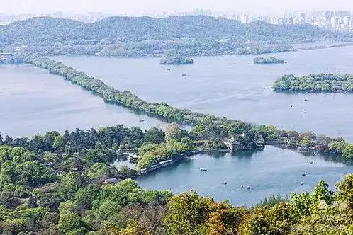 杭州西湖十景"苏堤春晓"之游