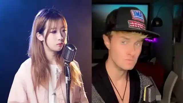 鱼大仙,巴哥同框翻唱《我曾》,烟嗓版pk英文版,网友:太厉害了