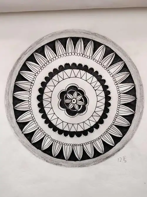 打卡第十九天 借形想象画作业"圆形组合想象画"