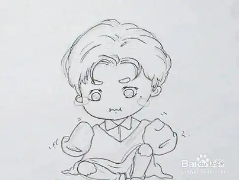 q版蔡徐坤怎么画