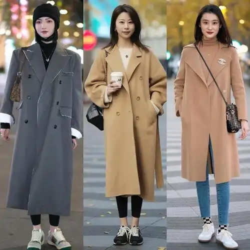 大衣下面不一定穿裙子才好看,今年流行搭这4条裤子,适合小个子