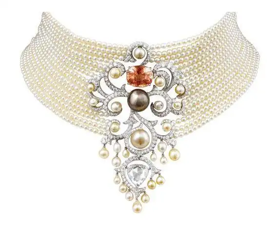 珍珠皇后卡地亚secrets et merveilles系列项链 卡地亚当年是"皇帝的