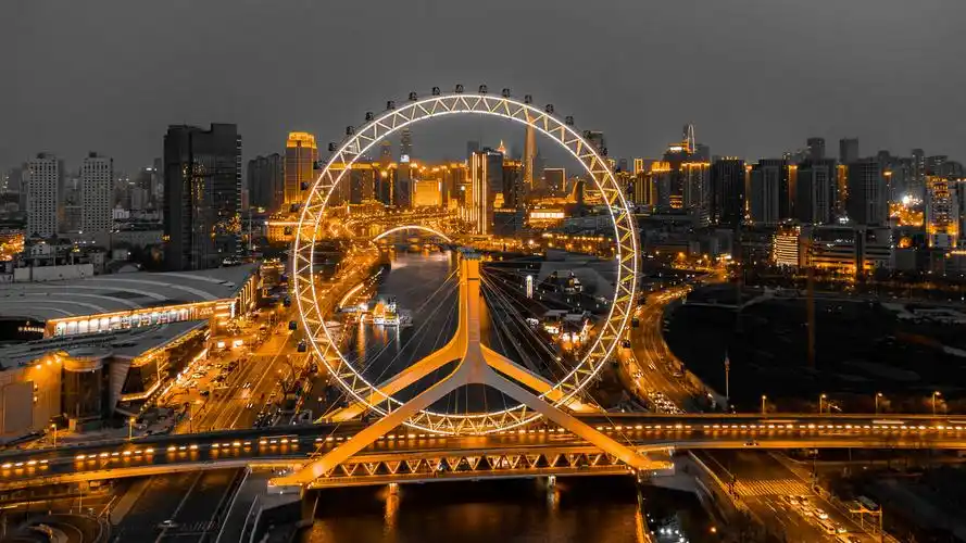 天津之眼黑金系列天津之眼thetientsineye全称天津永乐桥摩天轮the