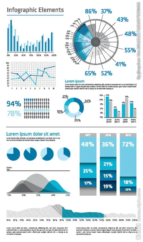 数据图表分析ai矢量素材图片