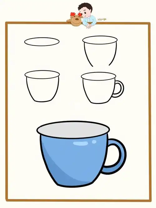 儿童简笔画|水杯