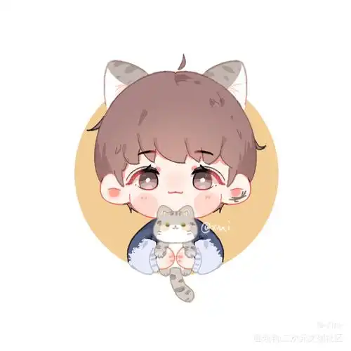 抱蘸糖景和小跳蛙景_平涂q版景向谁依板绘绘画作品