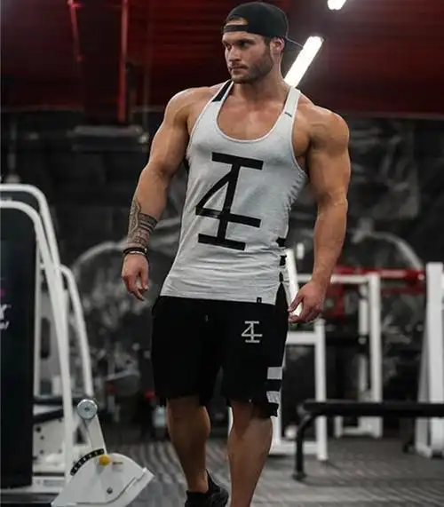 肌肉健身兄弟夏季男士背心运动纯棉撞色训练速干坎肩训练服汗衫_3折