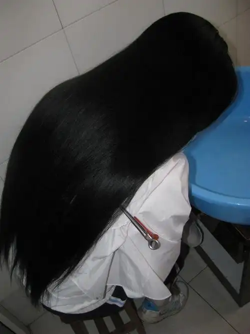 湖南长发女小金剪bob(后掏空)--发蜡作品48#(5)