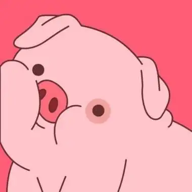 卡通粉色猪情侣头像,高清可爱的猪情侣卡通头像超萌图片(18张)_情侣