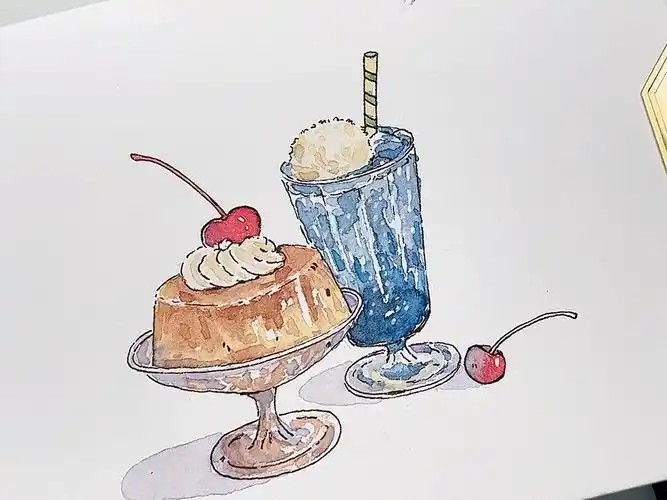 画点甜品小可爱