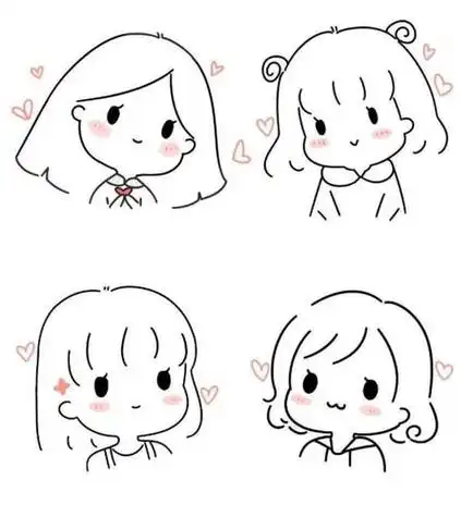 100种可爱简笔画人物