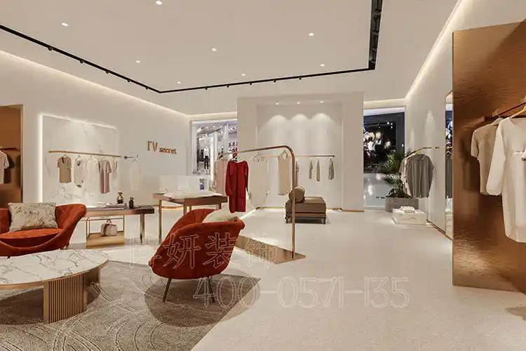 杭州专业专柜女装店设计装饰,杭州杭州服装店装修装饰公司