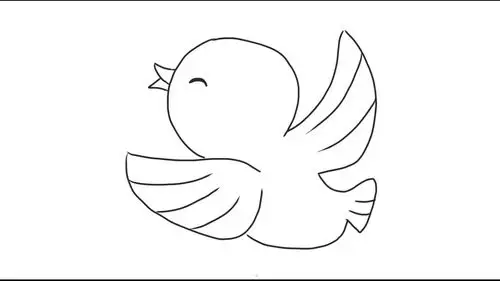 巧手画小鸟可爱又简单