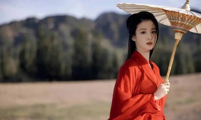 女明星的红衣造型_古装_漂亮_柳惜音