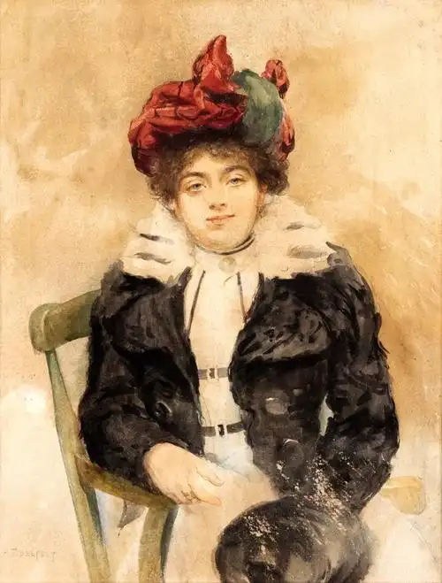 他的画中有很多名人的肖像,包括路易斯·巴斯德(louis pasteur),艾诺