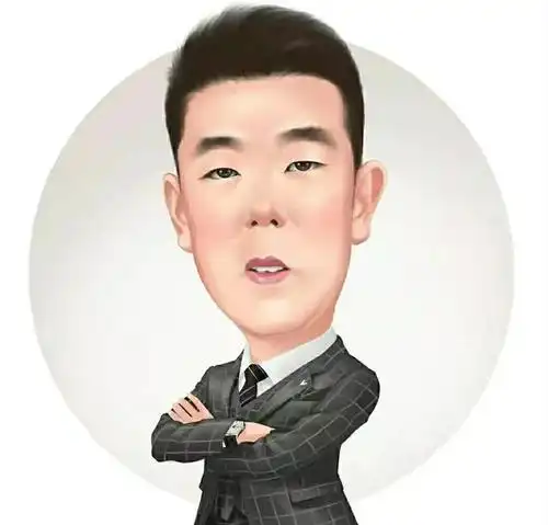 男生手绘真人微信头像,稳重风趣的职场风格头像!