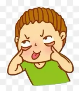 超可爱扮鬼脸简笔画