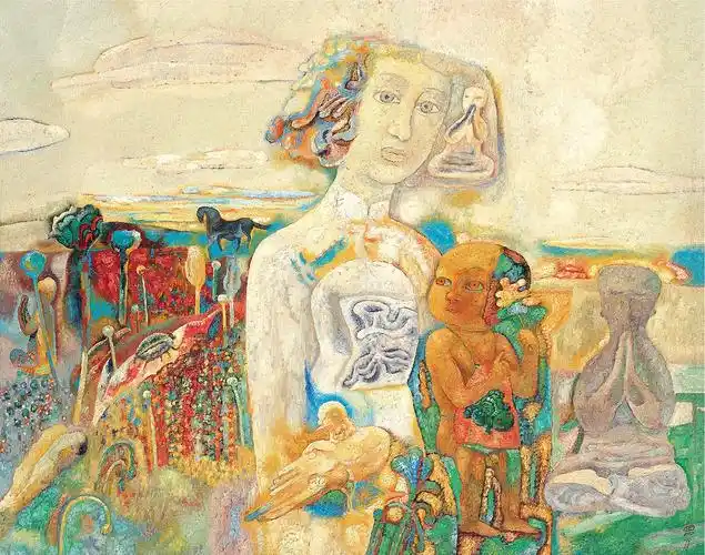 曹力(b.1954)五彩原野