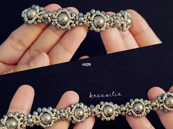 串珠教程多宝珍珠编珠手链