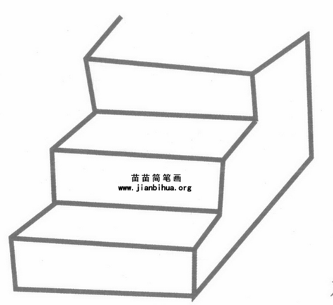 笔画怎么画楼梯简笔画画法弧形楼梯怎么画弧形楼梯简笔画简单易画彩色