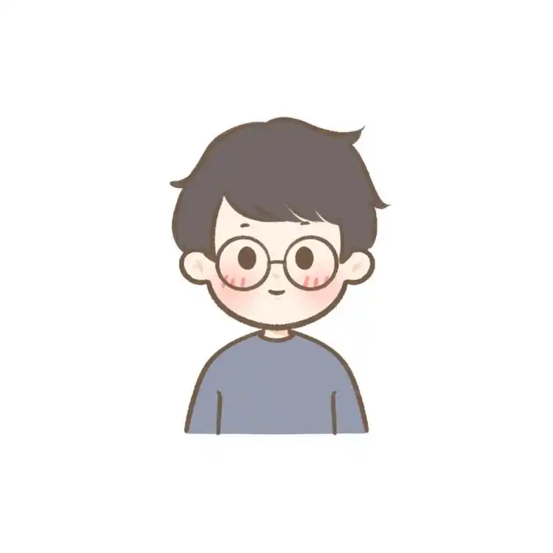 简笔画男生头像 今日分享《戴眼镜的男生》和之前三朵小红花是情侣头.