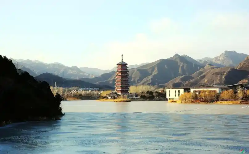 北京怀柔雁栖湖冬日风光