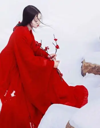 暖冬节特惠离人愁抖音古装魏晋风汉服女装唐装古风中国风女款服装红色