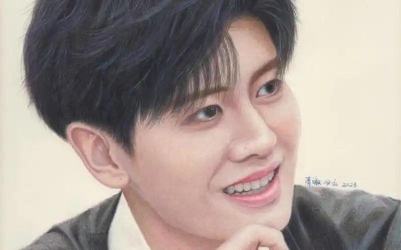 彩铅手绘任嘉伦